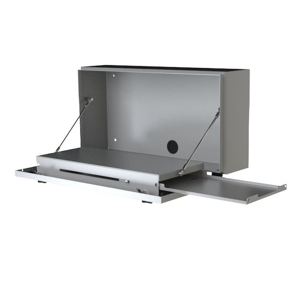 Keyboard Enclosure, 12-1/4 in. H x 24 in. W x 6 in. L, Steel